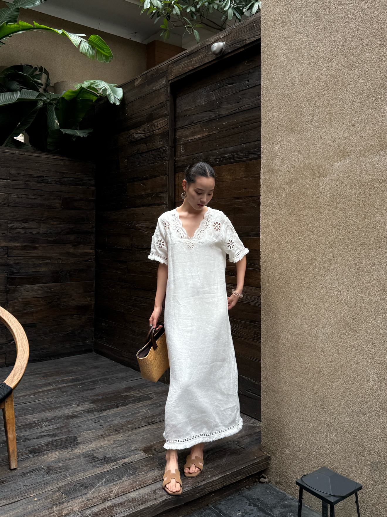 Elegant Simple Style Holiday C - Linen Dress Wrap recensione e prezzo