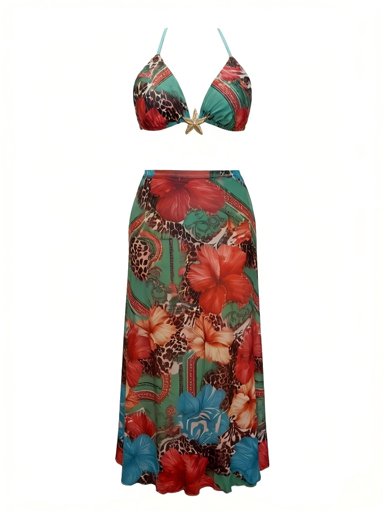 Women Plus Size Summer Boho Fl - Maxi Dress Halter recensione e prezzo