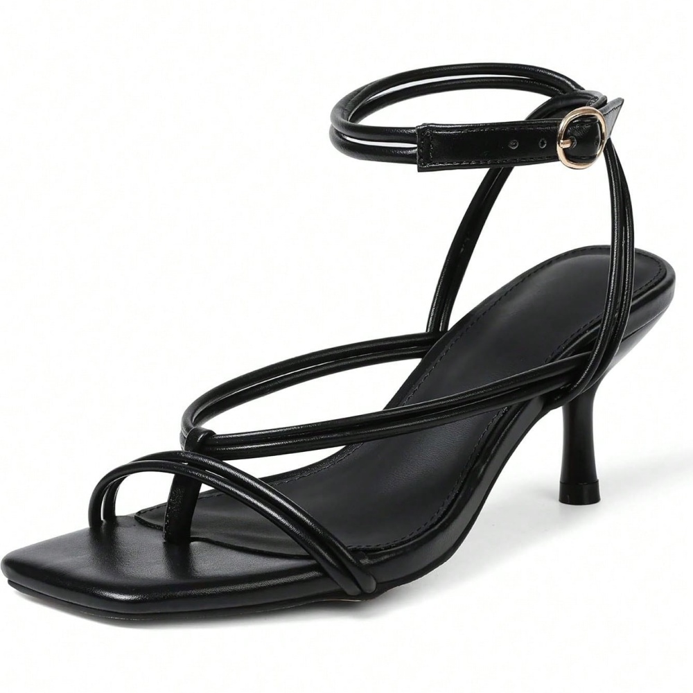 Women's Strappy Buckle Kitten  - Sandal Strappy Heeled recensione e prezzo