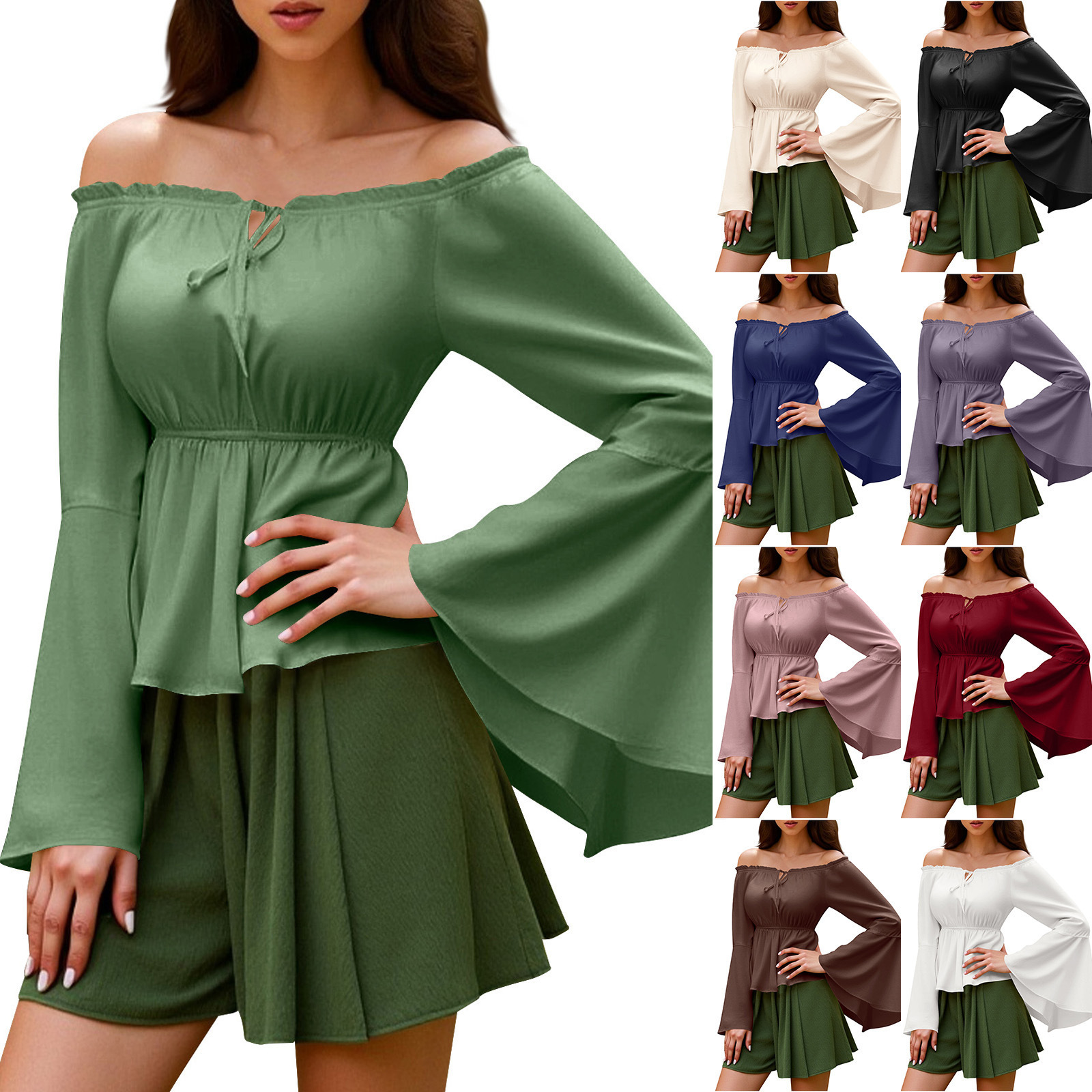 Womens Blouse Gothic Renaissan - Blouse Off Shoulder recensione e prezzo