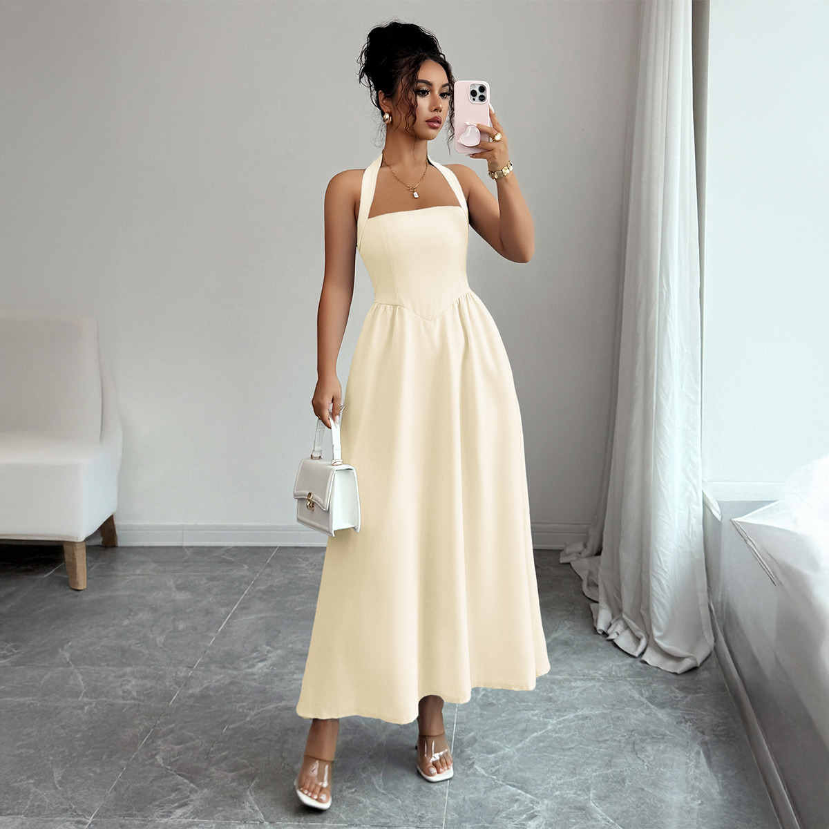 Women's Dress 5 Colors Halter  - Maxi Dress Halter recensione e prezzo