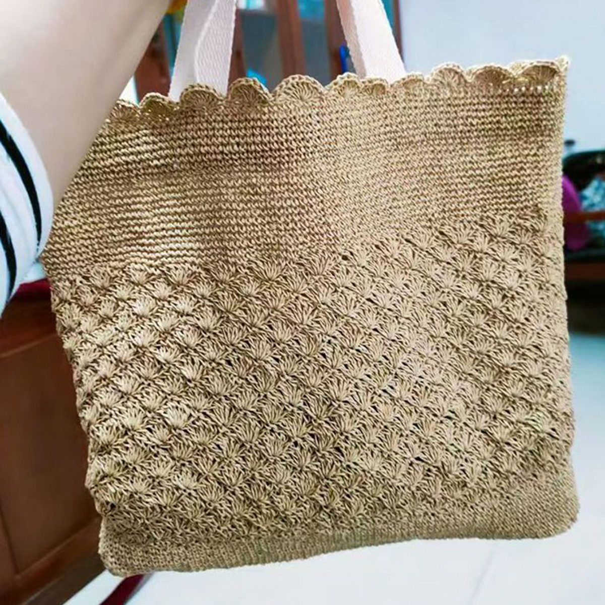100g Raffia Straw Yarn Handmad - Crochet Bag Raffia recensione e prezzo