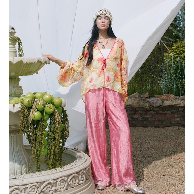 ELFSACK Floral Print Sheer Kim - Kimono Sheer Floral recensione e prezzo