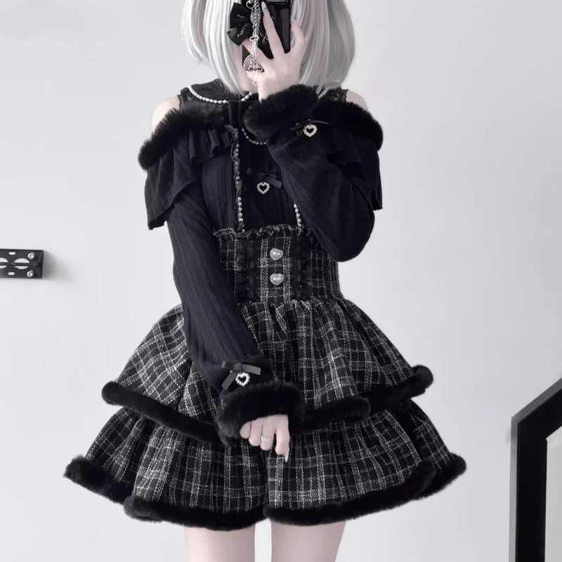 Y2k Japan Style Gothic Y2k Lol - Blouse Off Shoulder recensione e prezzo