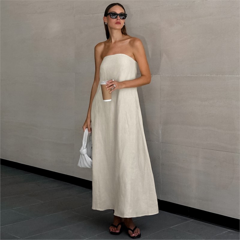 Fashion Elegant Simple Design  - Linen Dress Wrap recensione e prezzo