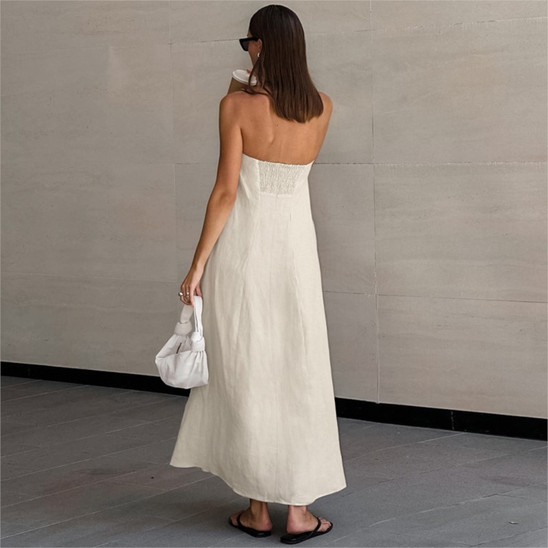 Fashion Elegant Simple Design  - Linen Dress Wrap recensione e prezzo