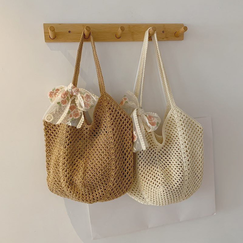 Summer Lace Bow Tote Bags Wome - Crochet Bag Raffia recensione e prezzo