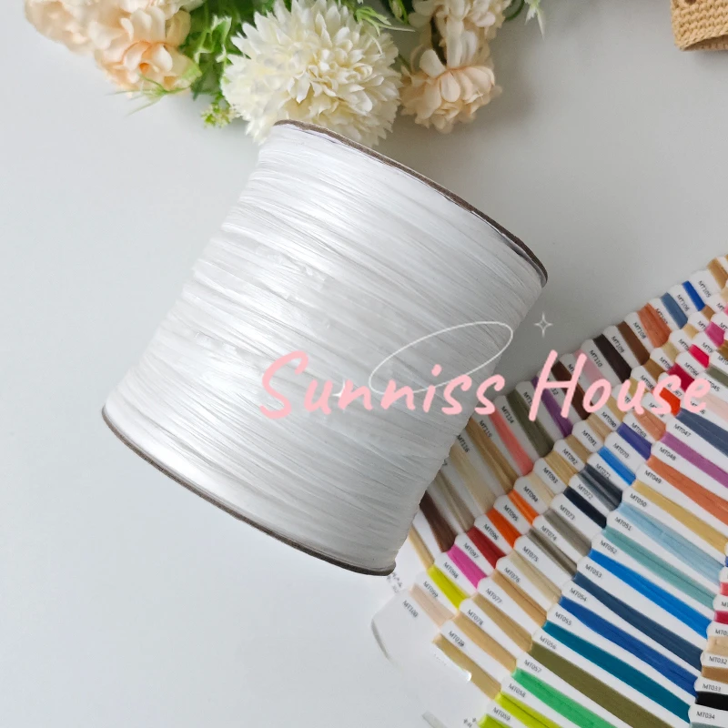 600M Matte Raffia Yarn，330g Ar - Crochet Bag Raffia recensione e prezzo