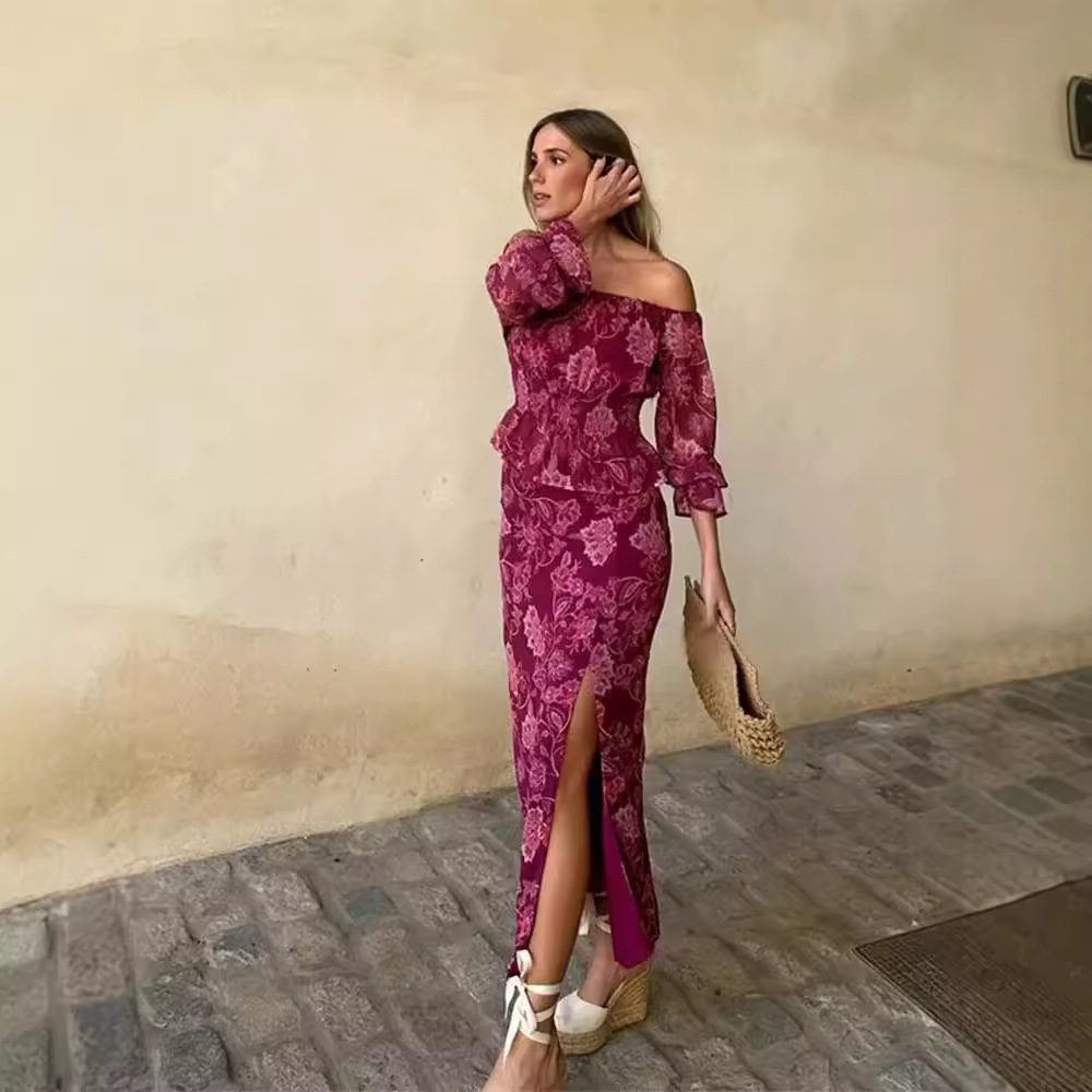 Women's Fashion Printed Off-Sh - Blouse Off Shoulder recensione e prezzo