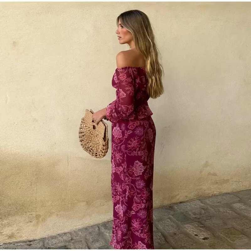 Women's Fashion Printed Off-Sh - Blouse Off Shoulder recensione e prezzo