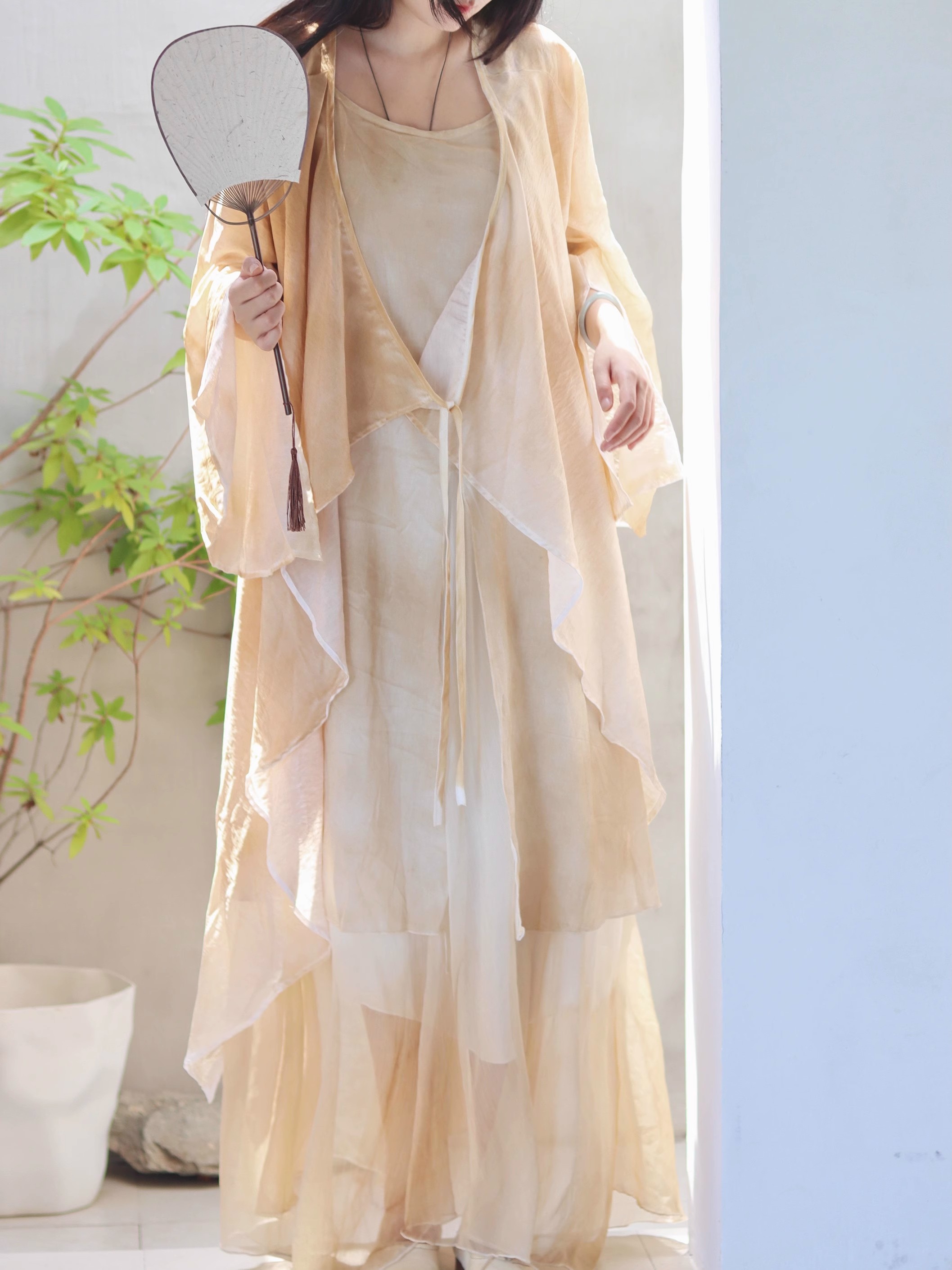 New Chinese Style Cotton Linen - Linen Dress Wrap recensione e prezzo