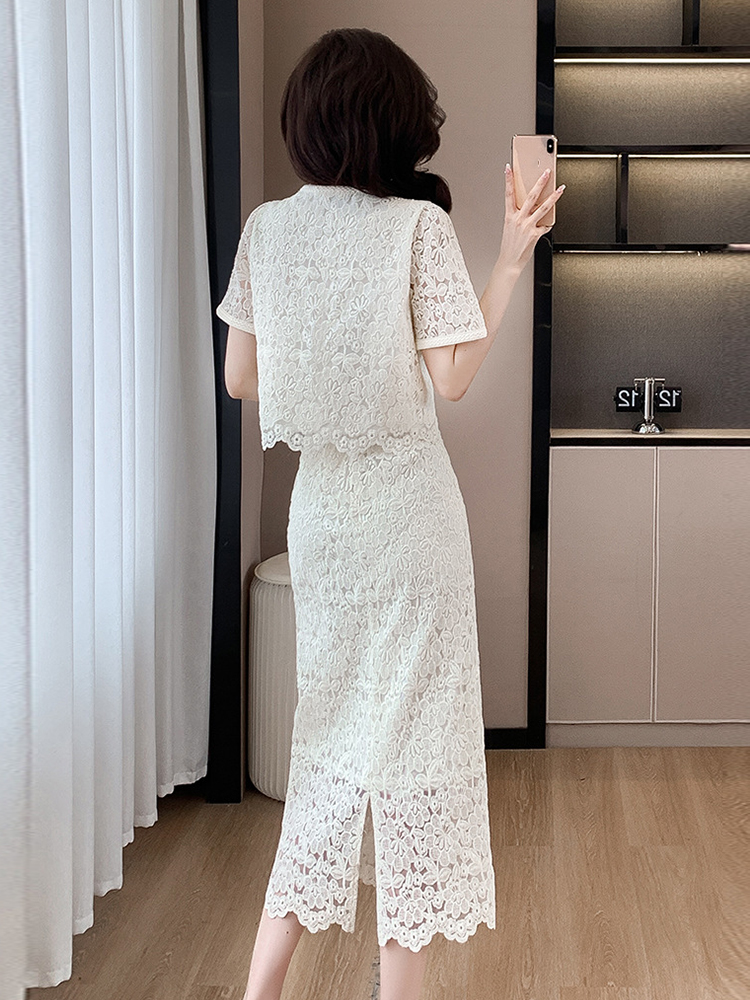 Summer Women Elegant Lace Flor - Midi Skirt Floral recensione e prezzo