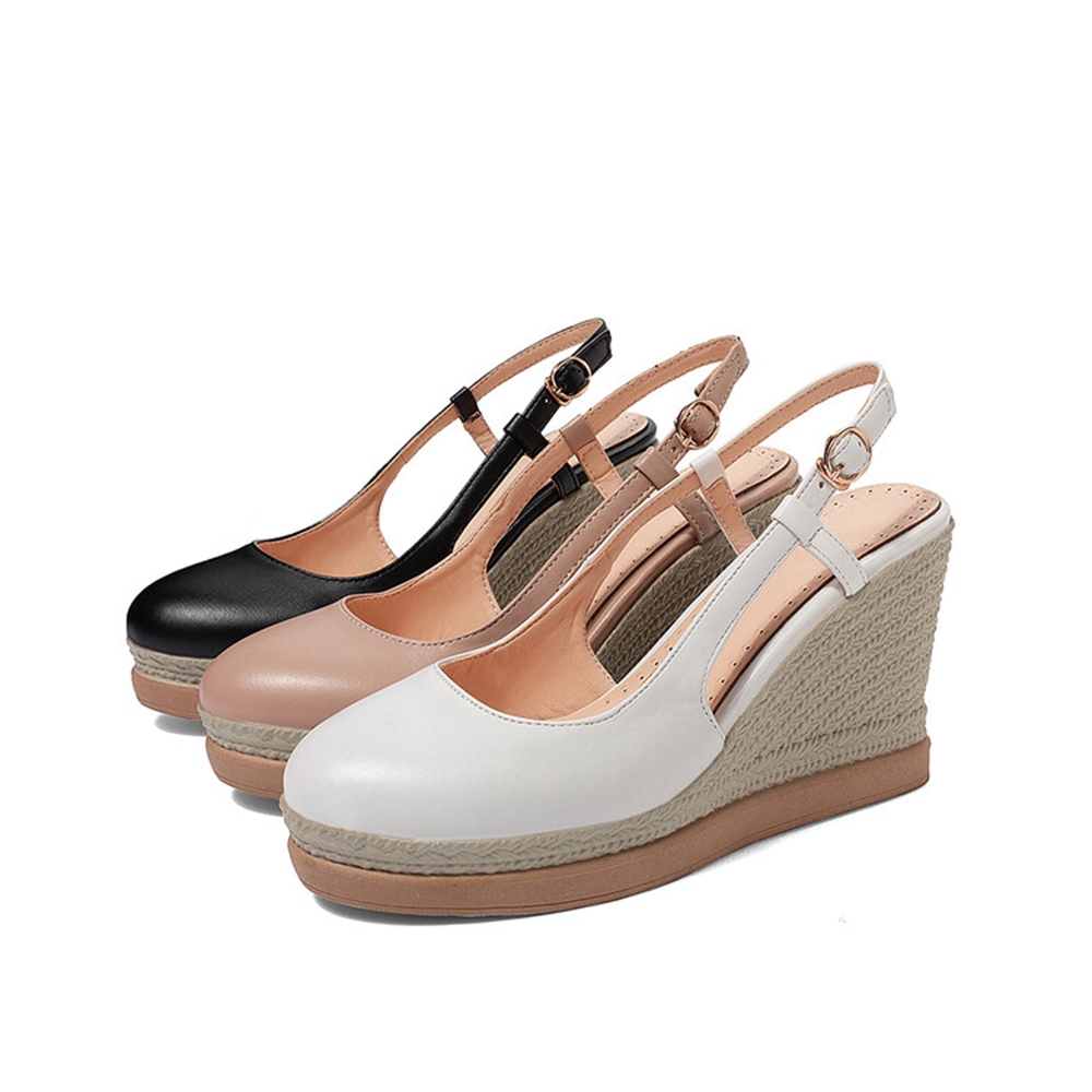 Women's T‑Strap Wedge Sandals  - Wedge Espadrille Women recensione e prezzo
