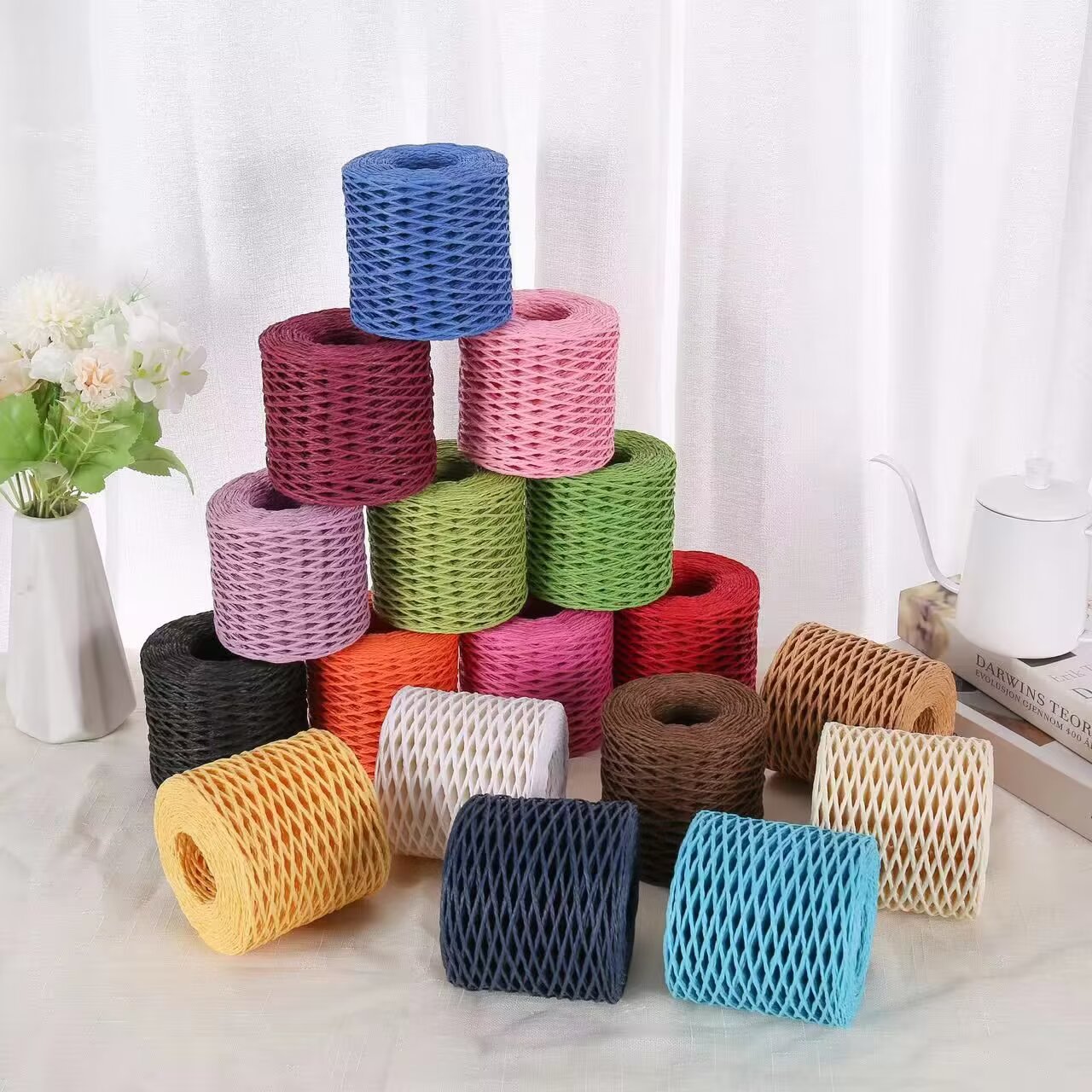 190g Raffia Yarn, Straw Paper  - Crochet Bag Raffia recensione e prezzo