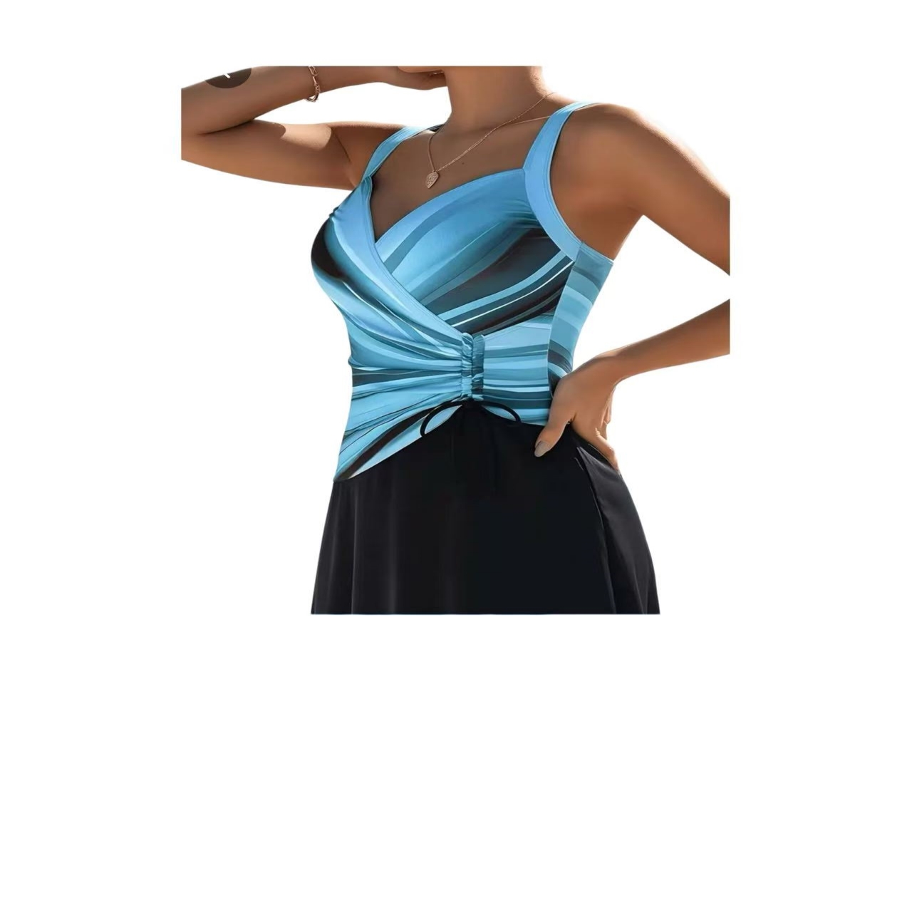 Women Swimdress One Piece Swim - Swimsuit Bikini Ruched recensione e prezzo