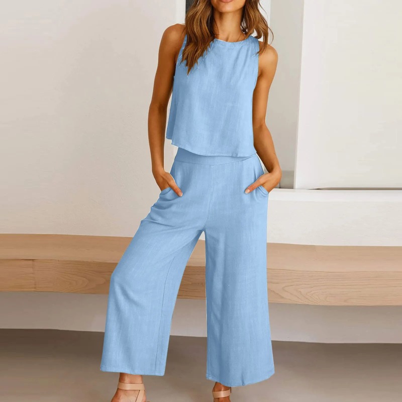 2025 New Summer Tops Cotton Li - Linen Pant Wide recensione e prezzo