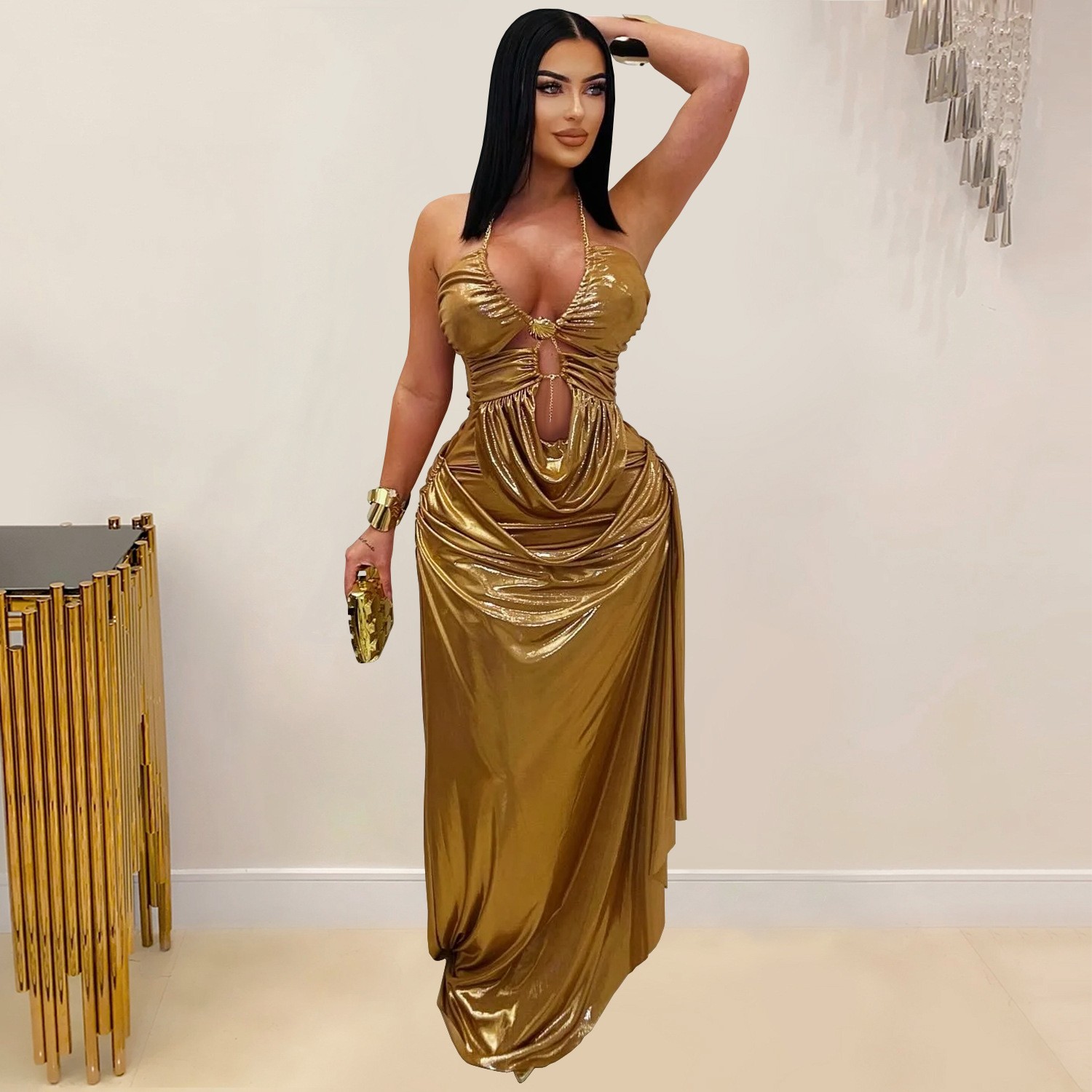 Prom Dress Evening Wedding Gue - Maxi Dress Halter recensione e prezzo