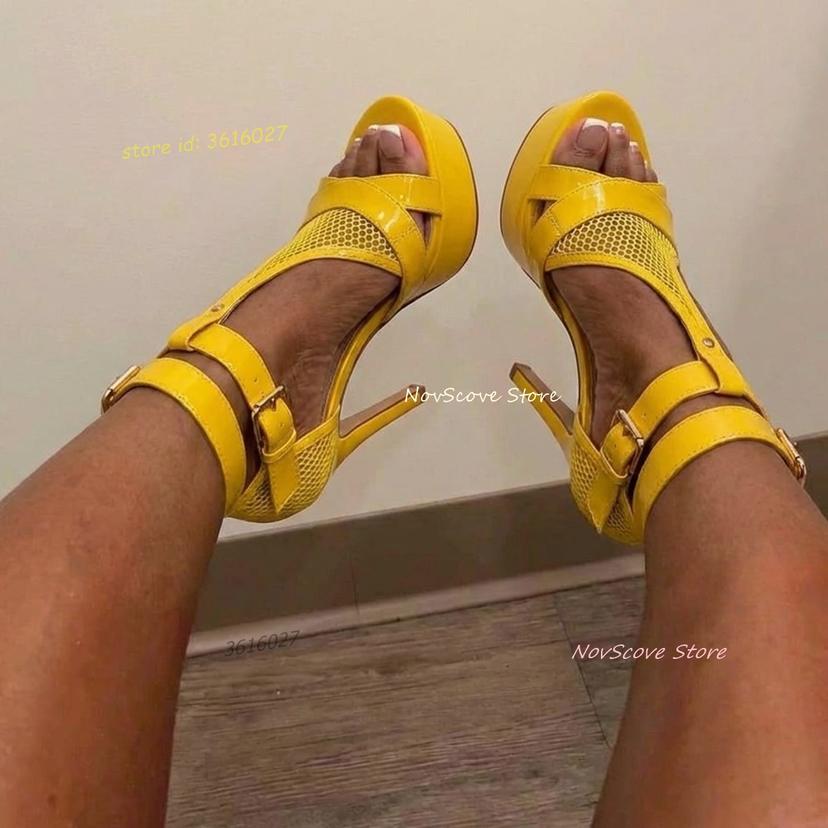 Yellow Open Toe Strappy Sandal - Sandal Strappy Heeled recensione e prezzo