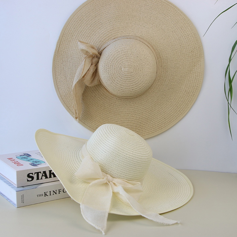 Summer Women Straw Hat Bowknot - Hat Floppy Wide recensione e prezzo