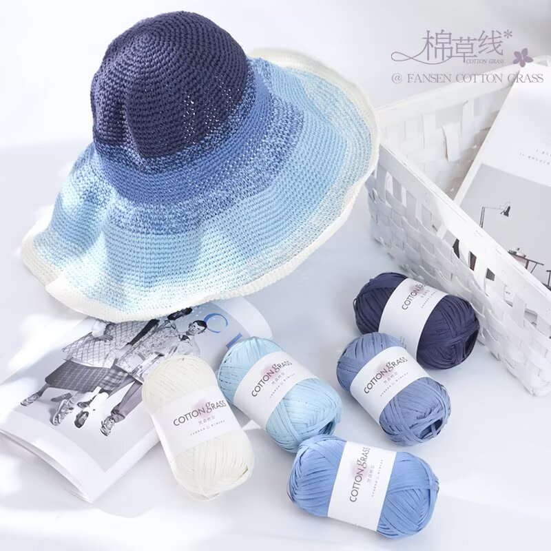 50g Cotton Grass Yarn Raffia S - Crochet Bag Raffia recensione e prezzo