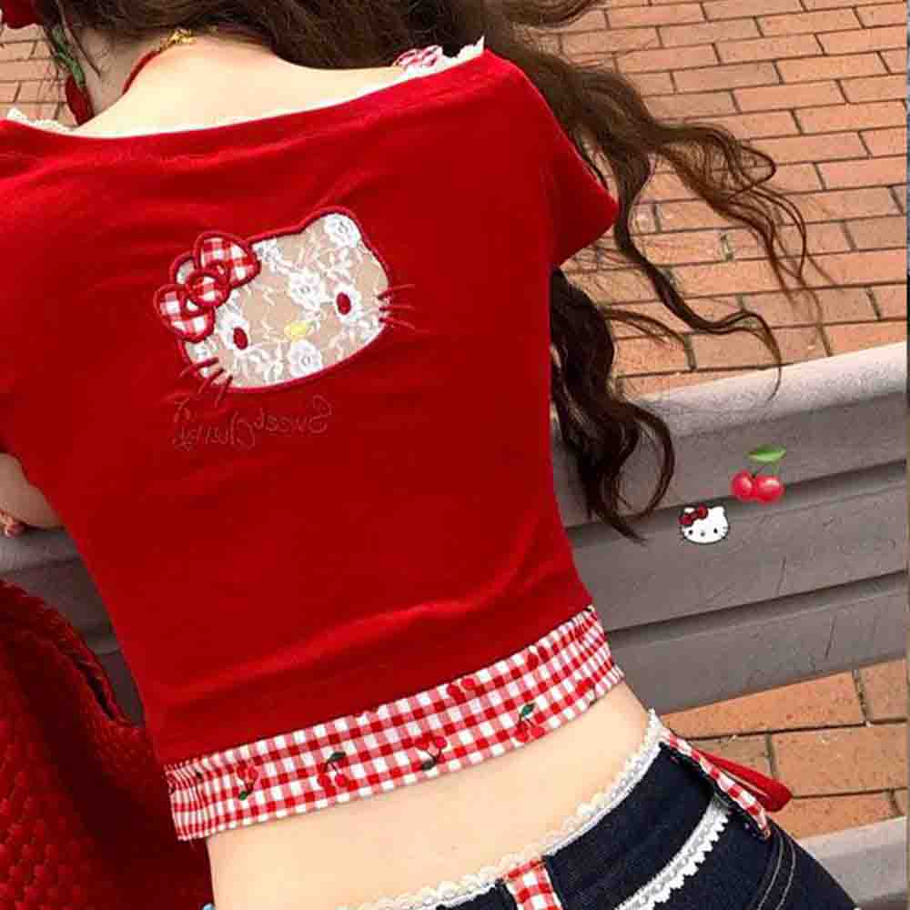 Hello Kitties Summer Women's S - Blouse Off Shoulder recensione e prezzo