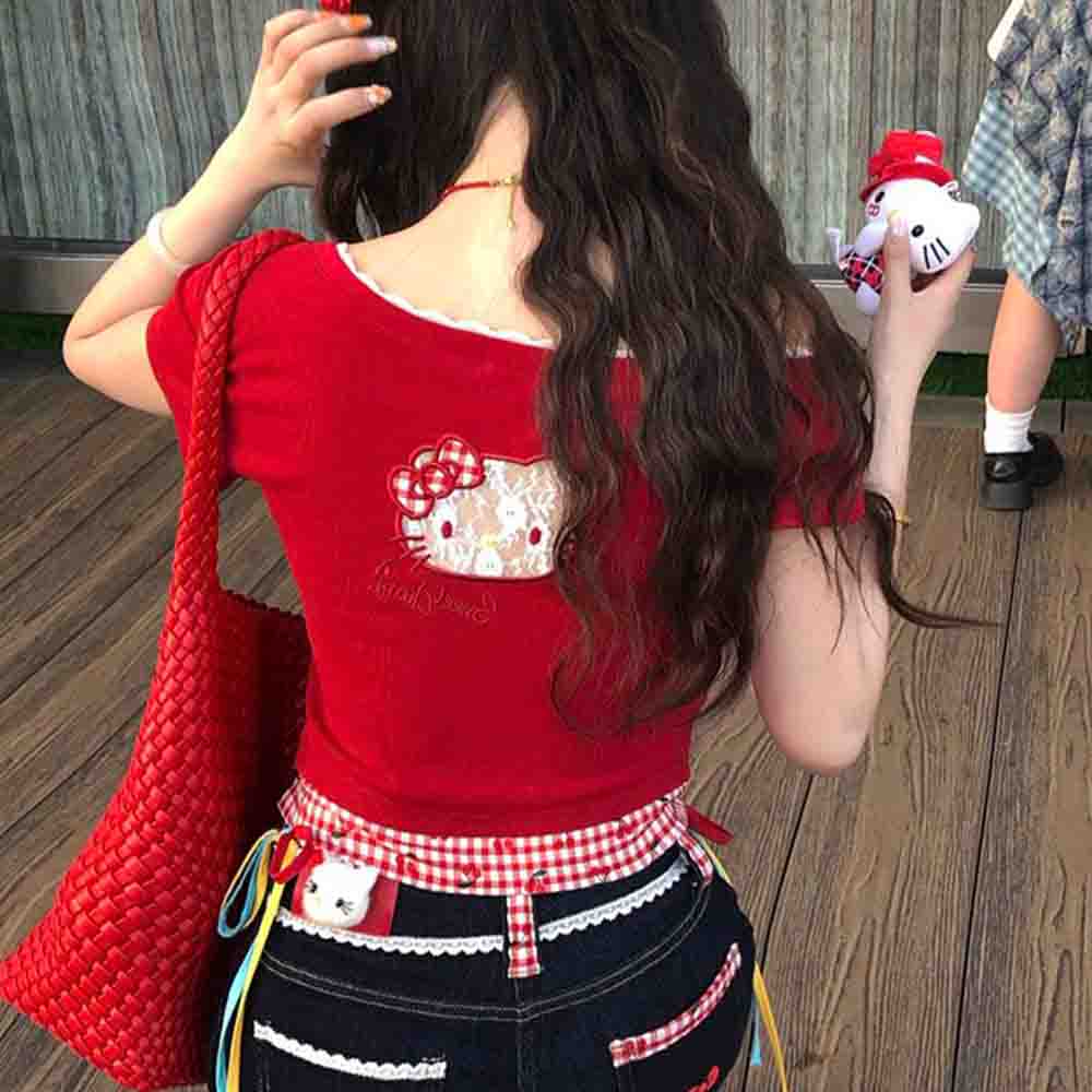Hello Kitties Summer Women's S - Blouse Off Shoulder recensione e prezzo