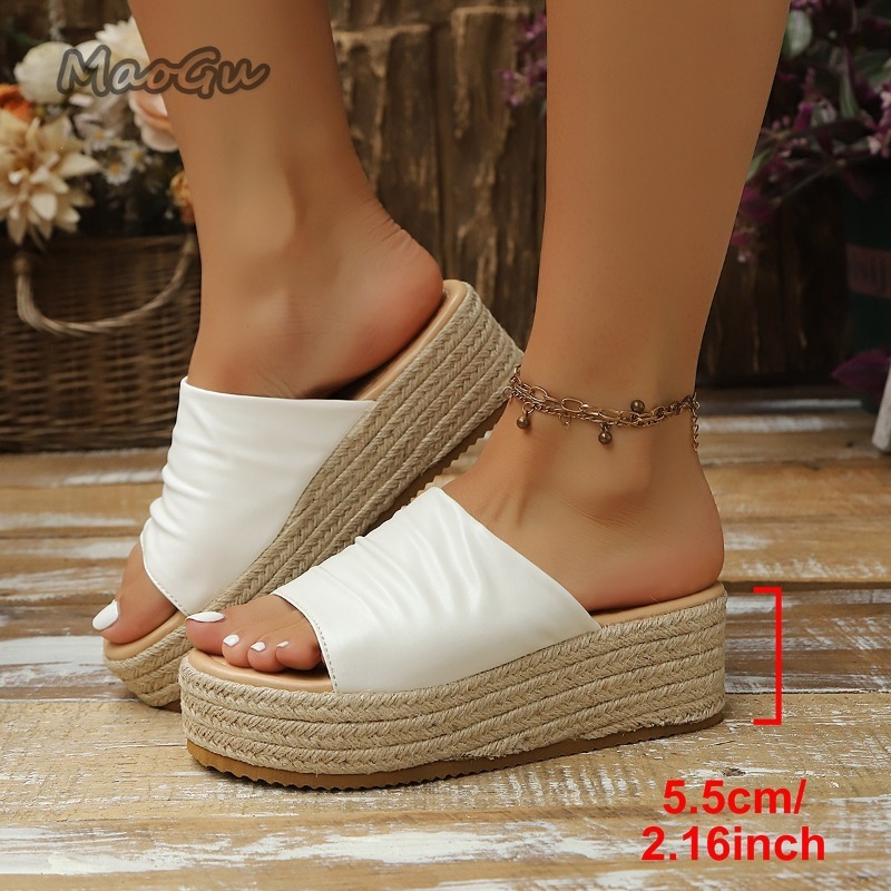 Women's Ruched Espadrille Wedg - Wedge Espadrille Women recensione e prezzo
