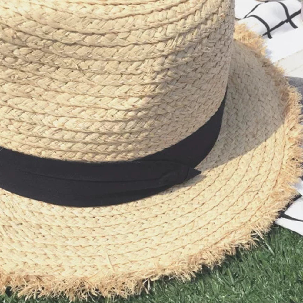 new Wide Brim Raffia Sun Hat f - Hat Floppy Wide recensione e prezzo