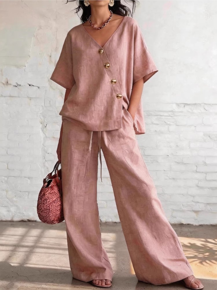 Casual Cotton Loose Pants Sets - Linen Pant Wide recensione e prezzo