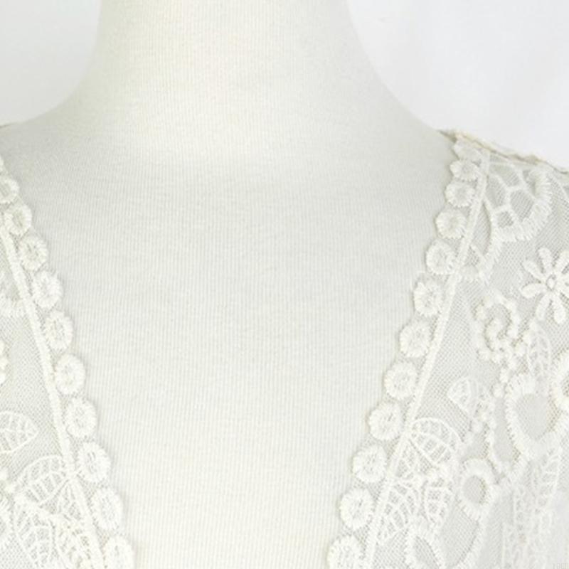 Women Lace Open Front Kimono C - Kimono Sheer Floral recensione e prezzo