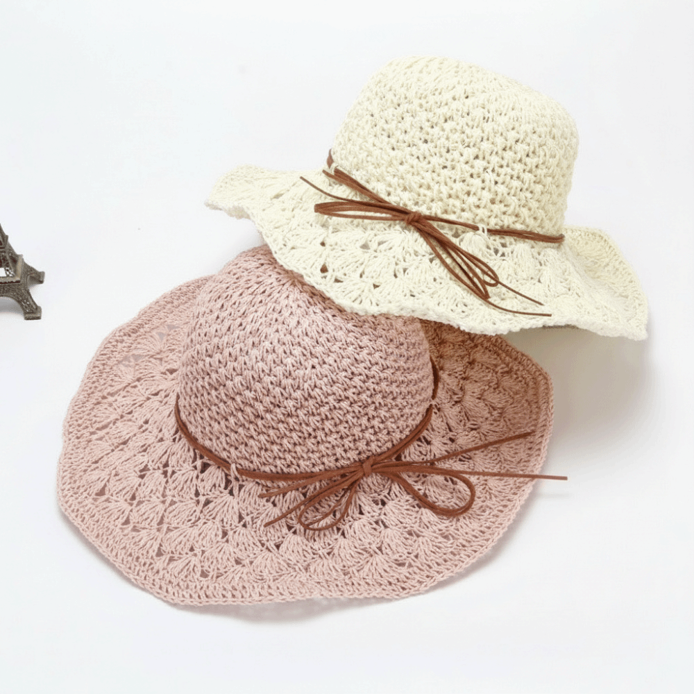 Handwoven Crochet Straw Hat Fo - Hat Floppy Wide recensione e prezzo