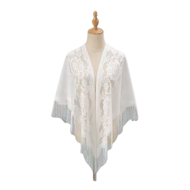 Floral Lace Shawl Wrap Women E - Kimono Sheer Floral recensione e prezzo