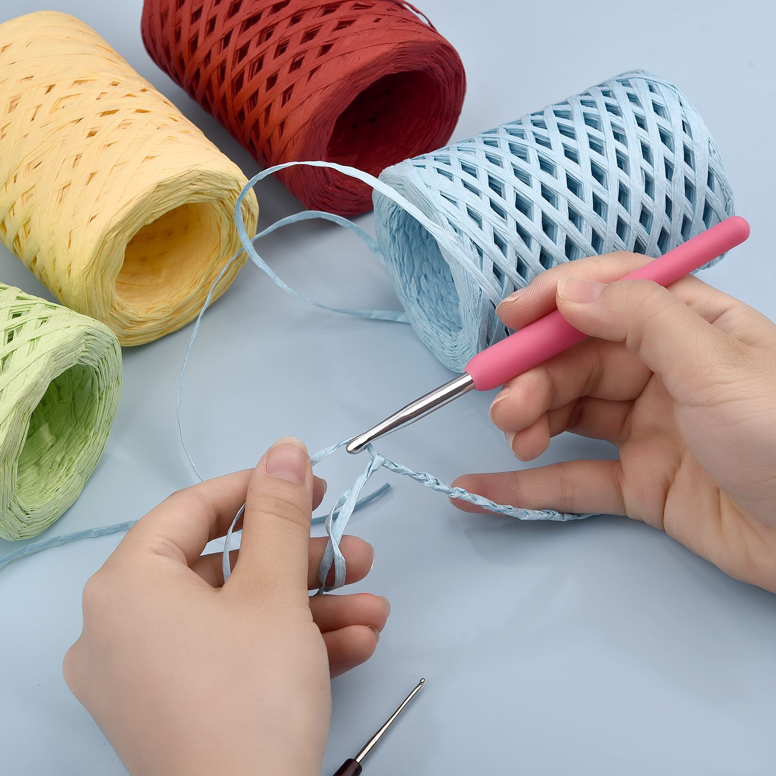 100M Natural Raffia Straw Yarn - Crochet Bag Raffia recensione e prezzo