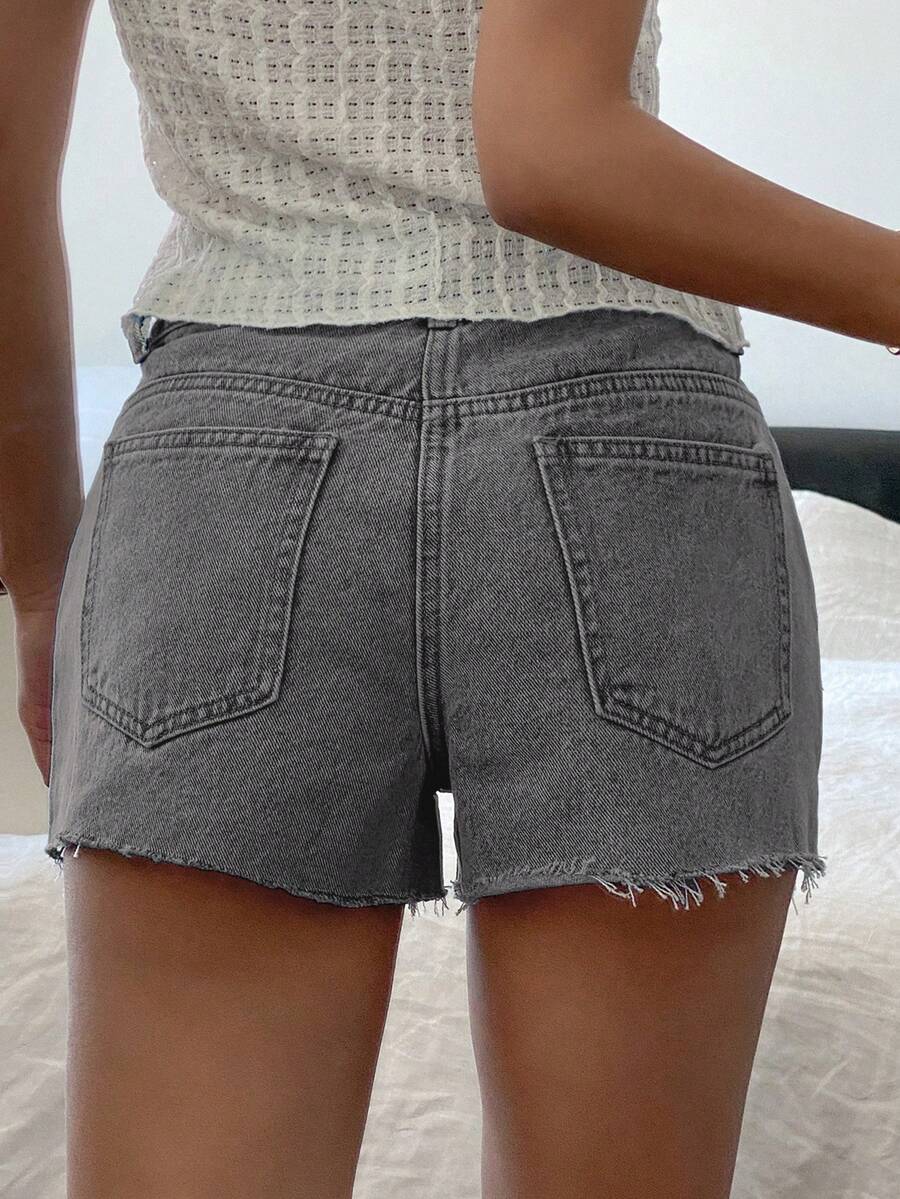 Women Casual Vintage Wash Deni - Shorts Denim Frayed recensione e prezzo