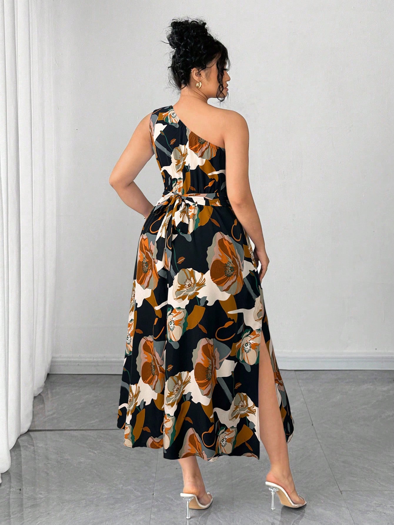 Asymmetrical One-Shoulder Flor - Midi Skirt Floral recensione e prezzo