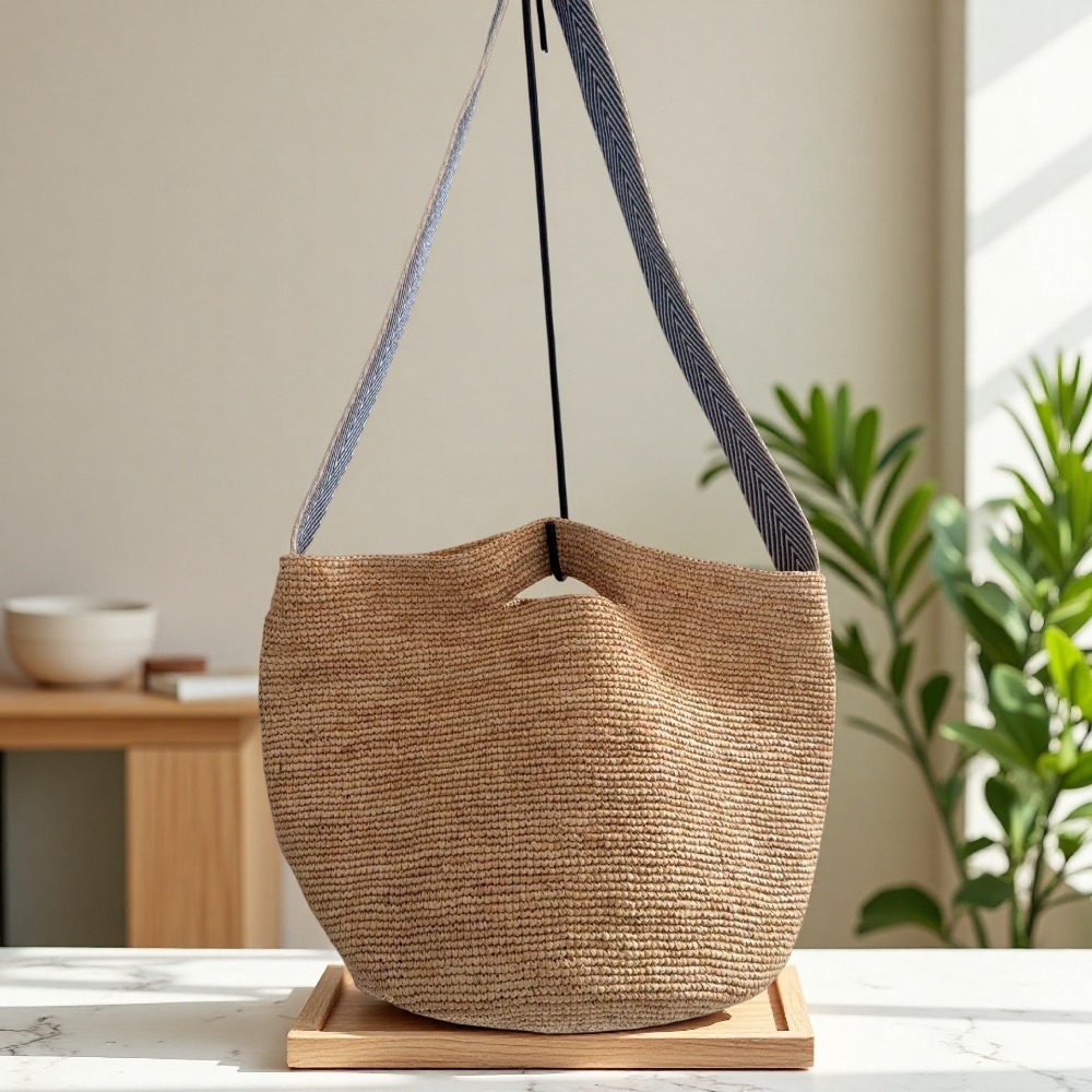 New Raffia Rainbow Bucket Bag  - Crochet Bag Raffia recensione e prezzo