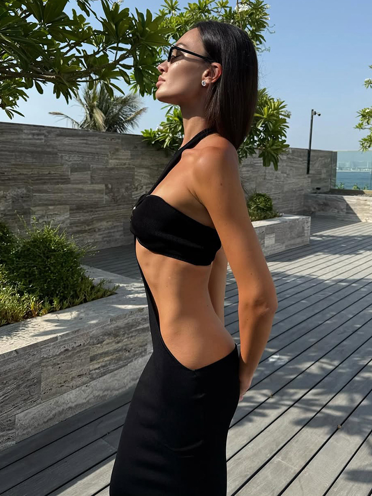 Weird Puss Sexy 2-Piece Set Wo - Maxi Dress Halter recensione e prezzo