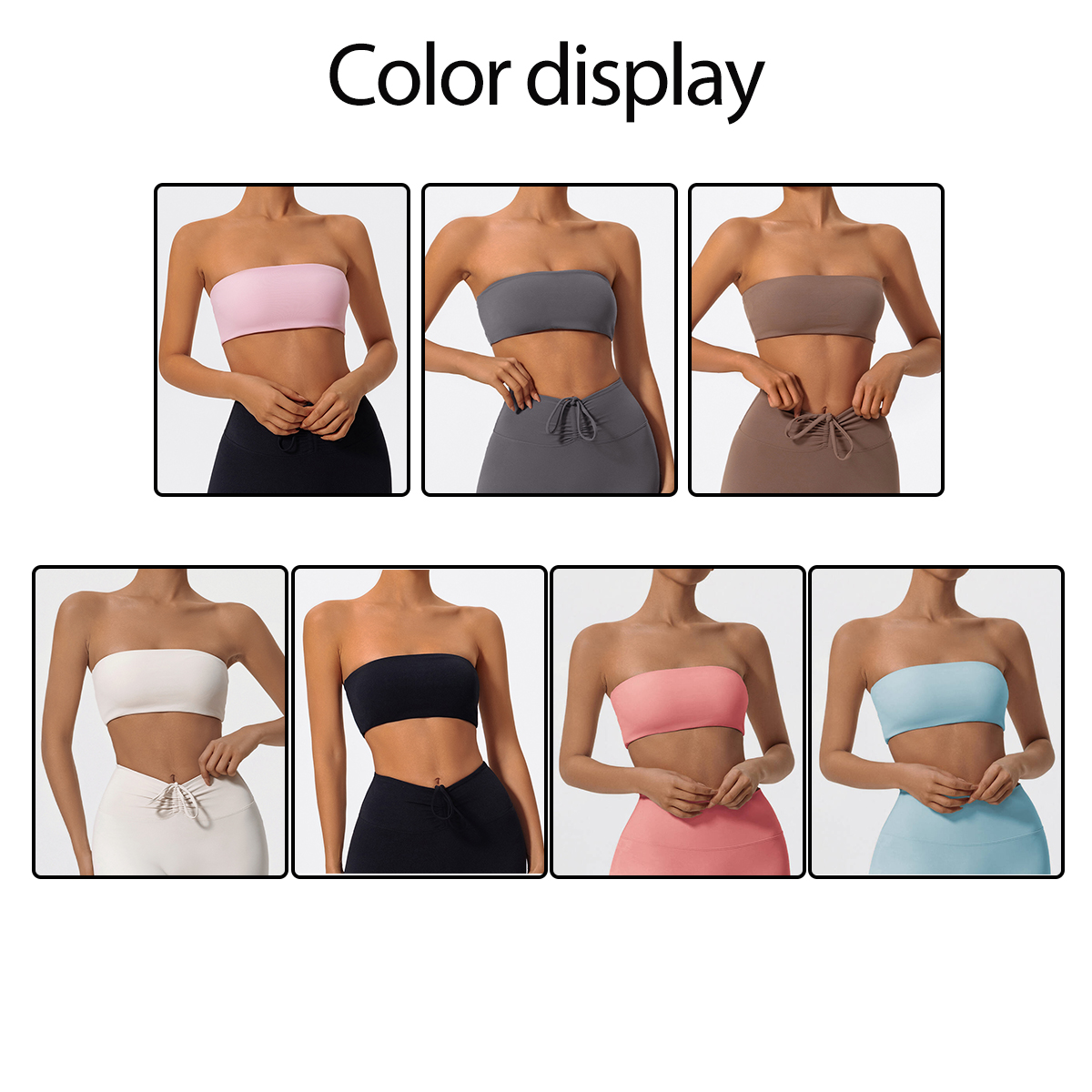 Strapless Sports Bra Gym Crop  - Crop Top Crochet recensione e prezzo