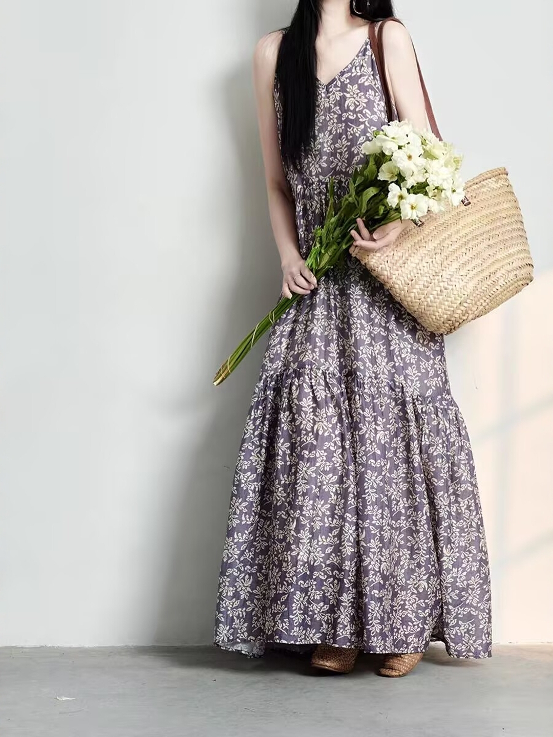 Elegant Japanese Style plus Si - Linen Dress Wrap recensione e prezzo
