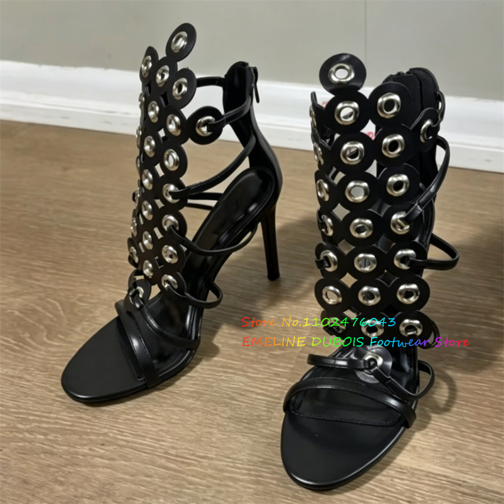Gold Metal Circle Decor High H - Sandal Strappy Heeled recensione e prezzo