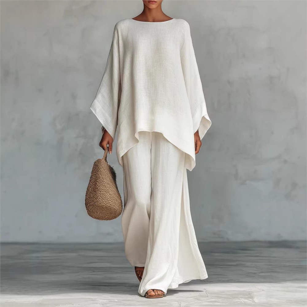Fashion Linen Loose Long-sleev - Linen Pant Wide recensione e prezzo