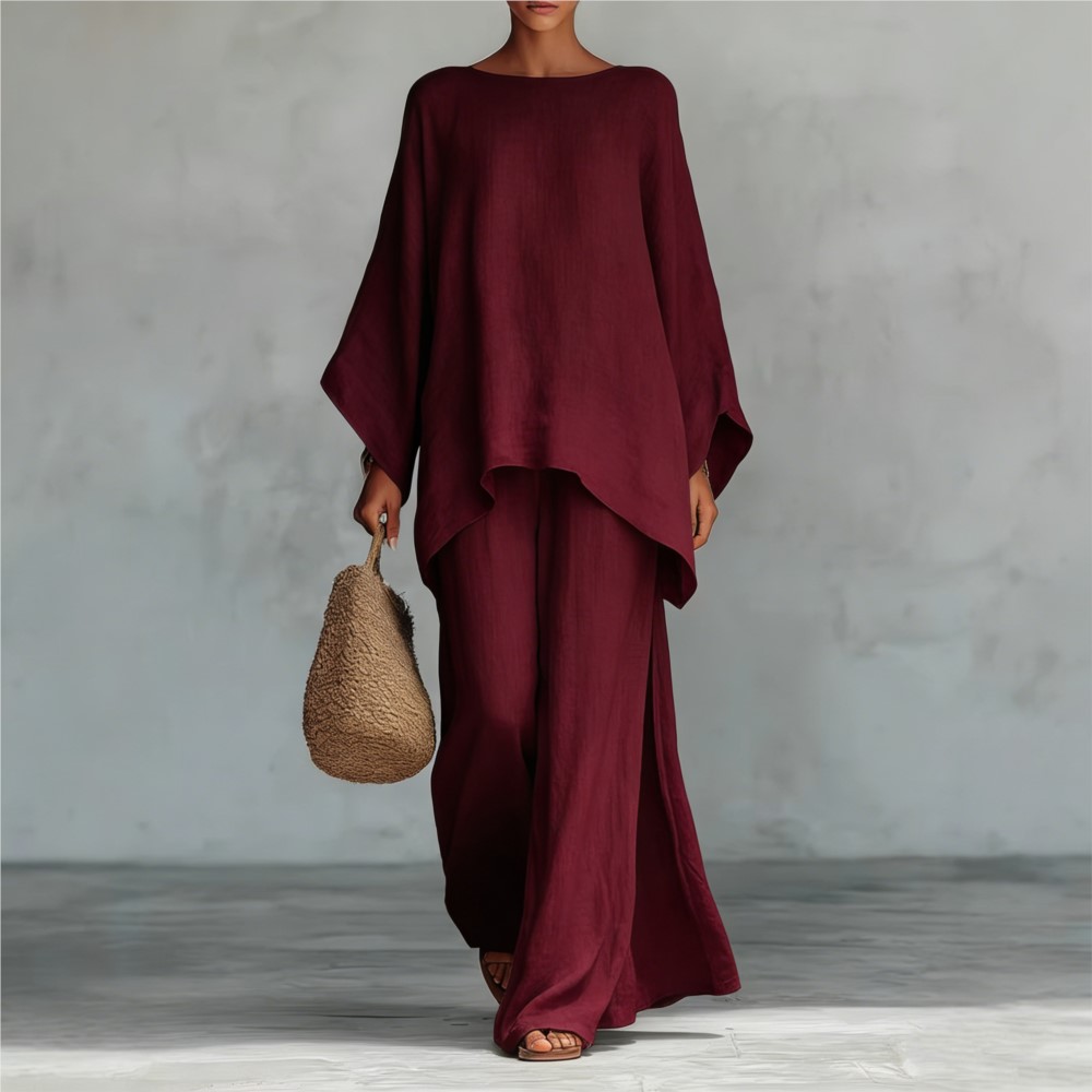 Fashion Linen Loose Long-sleev - Linen Pant Wide recensione e prezzo