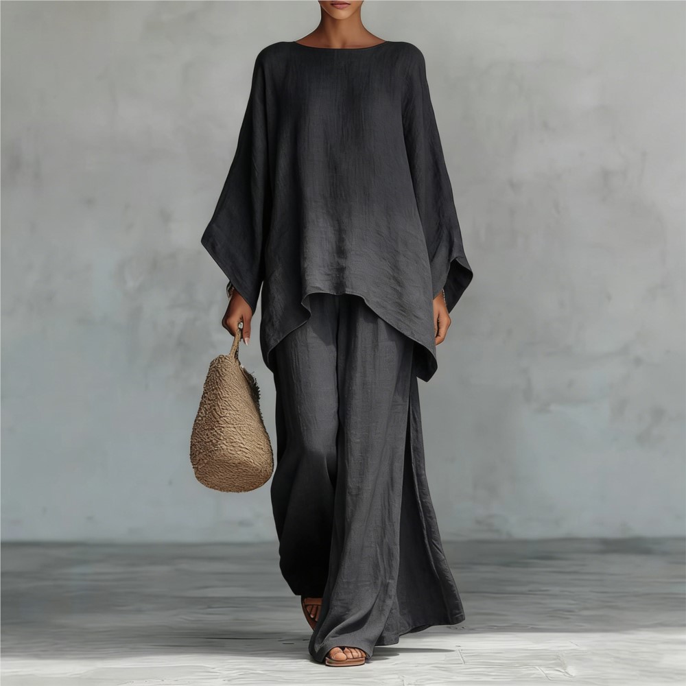 Fashion Linen Loose Long-sleev - Linen Pant Wide recensione e prezzo