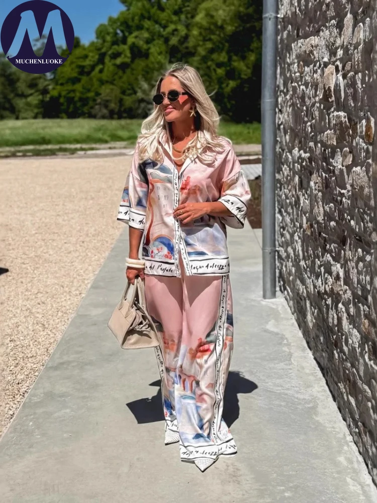 2 Pieces Set for Woman Summer  - Linen Pant Wide recensione e prezzo