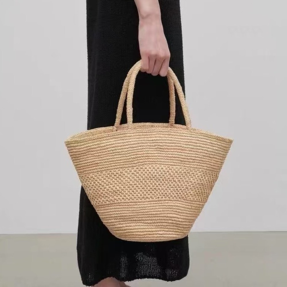 Large Capacity Raffia Straw Ba - Crochet Bag Raffia recensione e prezzo