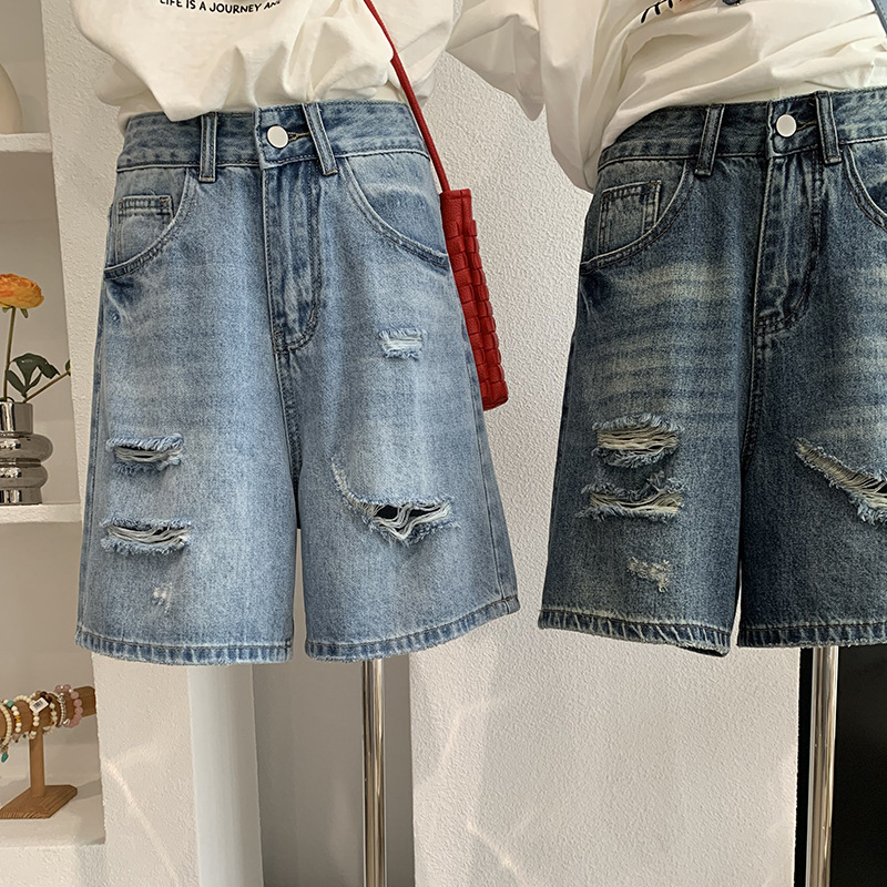 Denim Short Pant Women Jeans V - Shorts Denim Frayed recensione e prezzo