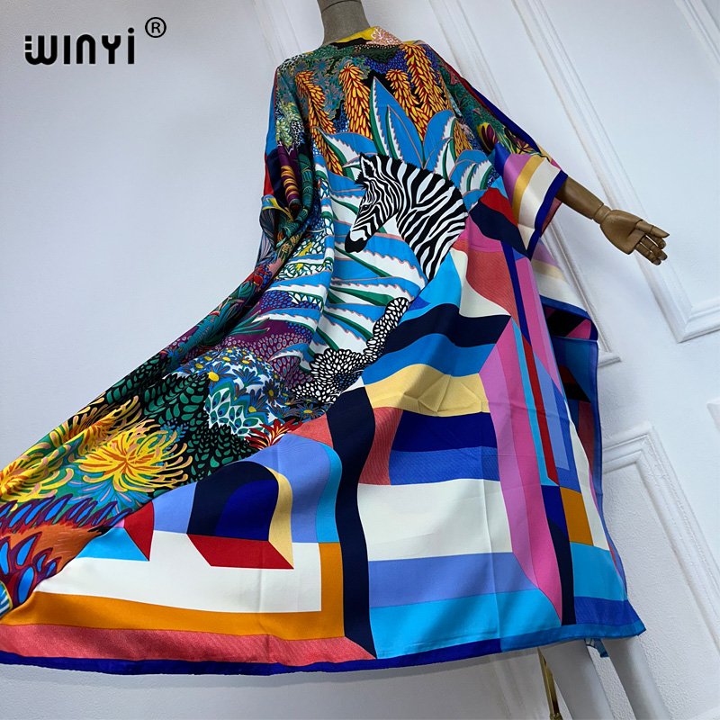 WINYI new high quality Print k - Cover Up Kaftan recensione e prezzo