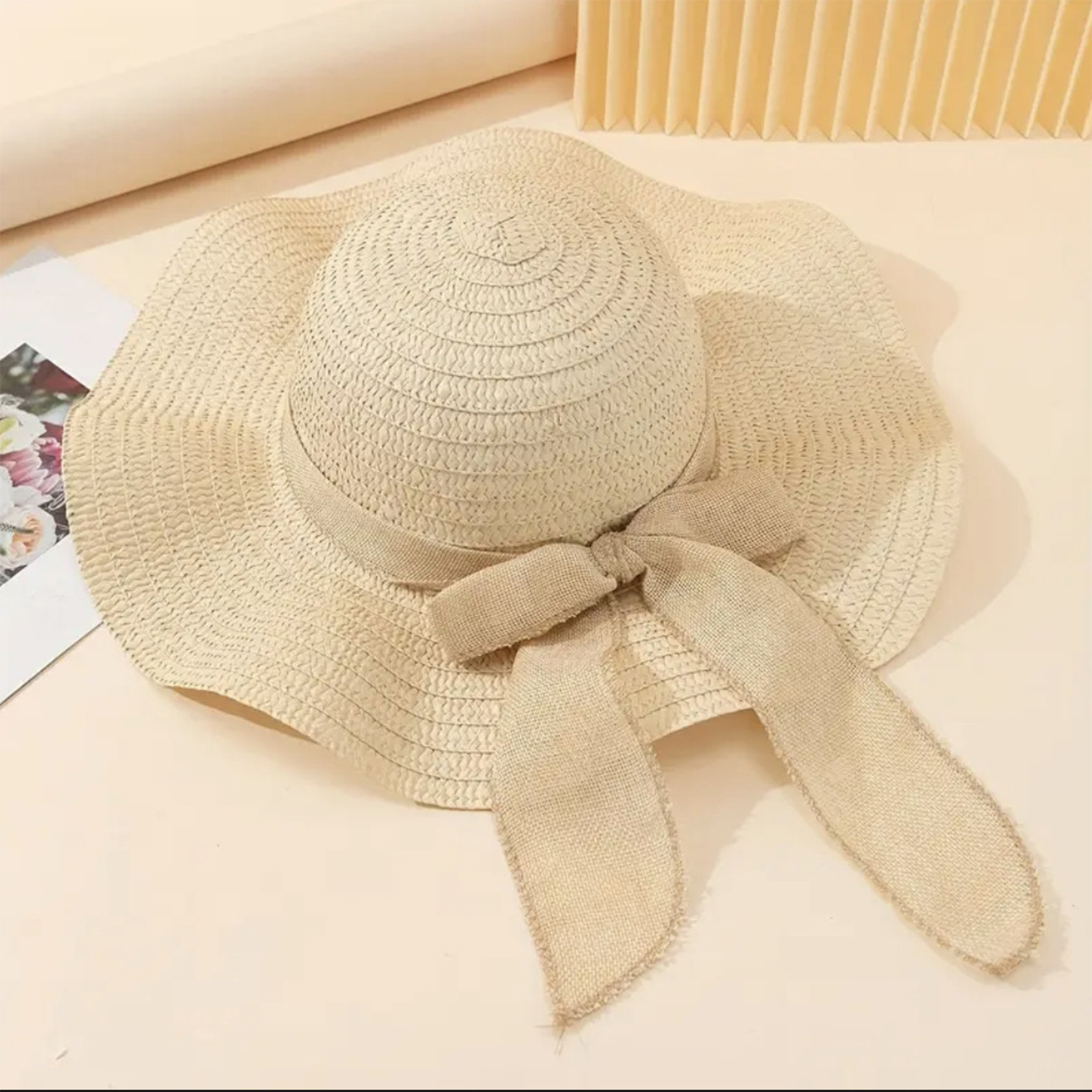 Women Bowknot Sun Hat Wide Bri - Hat Floppy Wide recensione e prezzo