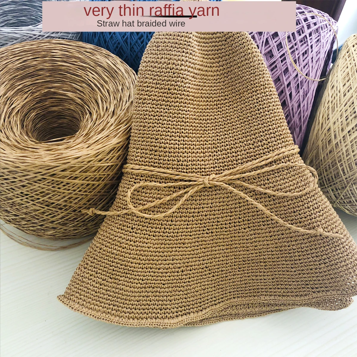 250g Thin Raffia Yarn Paper Gr - Crochet Bag Raffia recensione e prezzo