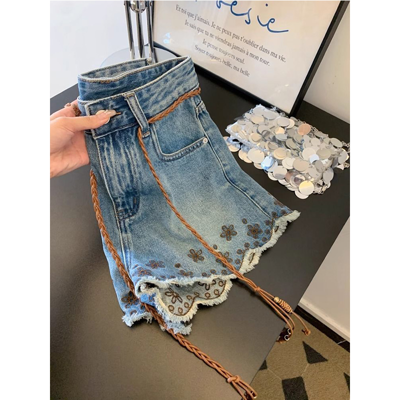 Breathable Vintage Denim Short - Shorts Denim Frayed recensione e prezzo